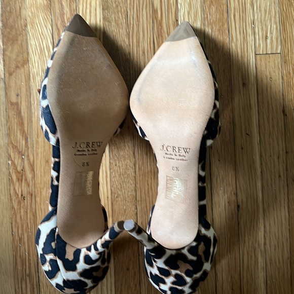 J. Crew Collection Elsie Pumps in Leopard Print with Sequins Size 8.5 - Picture 6 of 7
